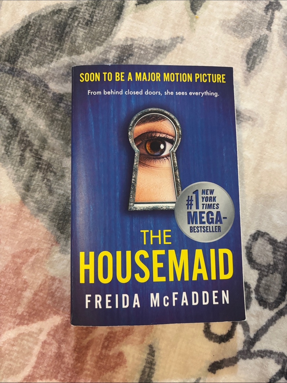 The Housemaid by Freida McFadden - Blue & Yellow Paperback